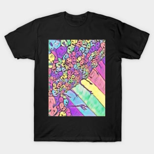 Rainbow Skulls 2 T-Shirt